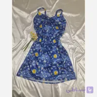 لباس خواب زنانه پیراهن ساتن مدل شب پرستاره