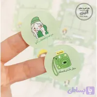 لیبل دایره بسته بندی - رنگ سبز