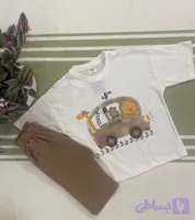 تیشرت و شلوارک نخ و پنبه کیفیت عالی سافاری