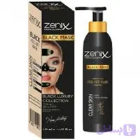 ماسک صورت زغال زنیکس zenix مدل clear skin لایه بردار پوست حجم 130 میل