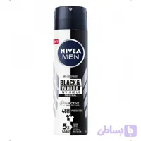 اسپری ضد تعریق نیوا Nivea مردانه مدل Black White Invisible Orginal حجم 200 میل