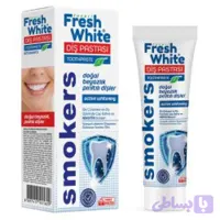 خمیر دندان سفید کننده فرش وایت Fresh White مناسب افراد سیگاری 90 گرم