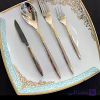 سرویس ۲۴ نفره ۱۲۲ پارچه طلایی نقره ای یونیک آلمان Unique Germany 🇩🇪