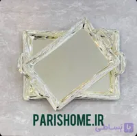 سینی پذیرایی جدید و شیک عروس سیلور دو تیکە زیو هوم 54501s zew home