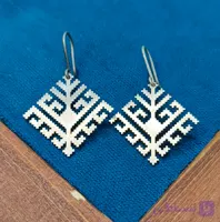 گوشواره نقره طرح کهن طاووس سیستان و بلوچستان