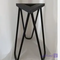 پایه فلزی هرمی میز عسلی با رنگ ثابت کوره