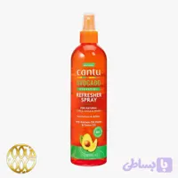 اسپری آبرسان و رفرش‌کننده موی فر کانتو مدل آووکادو (Cantu Avocado Hydrating Refresher Spray) ۳۵۵ میل | احیای فوری فرها بدون شستشو