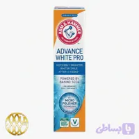 خمیر دندان آرم اند همر (Arm & Hammer) Advance White Pro – سفیدکننده با جوش شیرین و فناوری میکرو پولیشر – اصل آمریکا