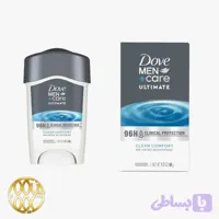 مام ضد تعریق مردانه داو کلینیکال ۹۶ ساعته سری Ultimate مدل Clean Comfort حجم ۴۸ گرم | محافظت نامرئی و تسکین‌بخش