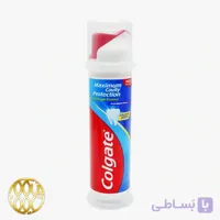 خمیر دندان کولگیت (Colgate) Maximum Cavity Protection با تقویت کلسیم – پمپی ۱۰۰ میلی‌لیتر | حداکثر محافظت از مینای دندان