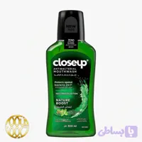 دهانشویه آنتی باکتریال کلوزاپ مدل Nature Boost – فاقد الکل، حاوی هل و ریحان (۳۰۰ میلی‌لیتر)