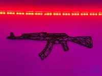 تابلو ماکت تفنگ AK47 | دکوری دیواری کلاشینکف برای اتاق گیمینگ