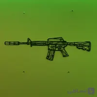 تابلو دیواری ماکت تفنگ M16 بازی CS