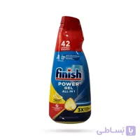 ژل ماشین ظرفشویی فینیش Finish لیمویی مدل All in 1 اروپایی حجم 940 میل