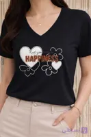 تیشرت ترک طرح Happiness