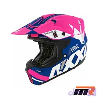 کلاه کاسکت کراسی AXXIS مدل WOLF JACKAL C18 Pink Blue White