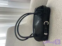 کیف-سگک دار-چرم مصنوعی-مشکی۰۱