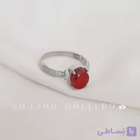 انگشتر عقیـــق سرخ زنانه