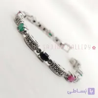 دستبند یاقوت و زمرد زنانه