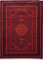 فرش ۷۰۰ شانه لاکی طرح سنتی کد ۵۱۱۱ نخ اکریلیک