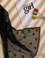 شال تور پاپیونی حاشیه دار