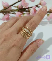 انگشتر ۵ رج نگین دار ژوپینگ