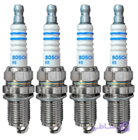 شمع خودرو بوش آلمان تک پلاتین پایه کوتاه بسته 4 عددی (مدل FR7DC)