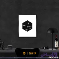 تابلو تایپوگرافی Hex - کد Giove_Frame_HEX01AA