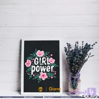 تابلو تایپوگرافی Girl Power - کد Giove_Frame_GP01AA