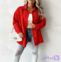 شومیز زنانه ـ مرواریدی ـ اسپرت ـ پرسی اعلا ـ مدل دیبا Red line ـ کد 1111