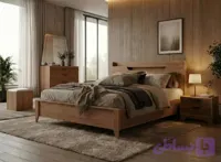 تخت دو نفره سرویس خواب کد۰۸۲ ملامینه