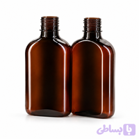 بطری250میل کتابی قهوه ای بادرب ساده-100عددی