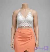 نیم تنه زنانه گیپور دو بندی