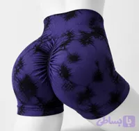 شلوارک ورزشی زنانه پشت چین‌دار سیملس