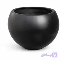 گلدان گرد مشکی