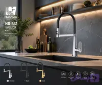 شیرظرفشویی سلیکونی برند هوادیائو Huadiao محصول لوکس و مدرن جنس بدنه استیل 304