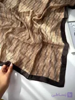 روسری نخی قواره ۱۰۰ دور دوخت بسیار خوش ایست