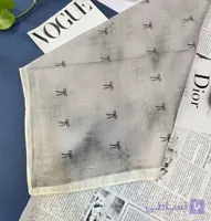 روسری قواره 100 نخی دور دوخت تنوع در رنگ بندی