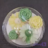 شات شیشه شمع گل