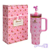 ماگ استنلی و LOVESHACKFANCY طرح Flowers مدل Quencher