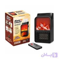 هیتر برقی پریزی Flame Heater مدل شومینه‌ای ظرفیت 1000 وات