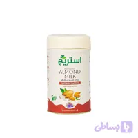 پودر شیر بادام با طعم زعفران 300 گرمی استریج (کد WD3YJ)