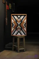 تابلو دکوراتیو طرح جناقی     50 × 70 سانتی‌متر