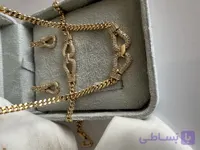 سرویس زنانه هرمس کارتیه ابکاری چند لایه طلا