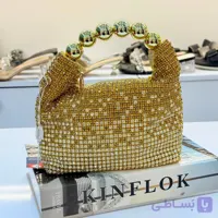 کیف نگینی دسته توپی41591