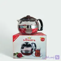 قوری شیشه‌ای مدل بیسیک ۱.۲ لیتری