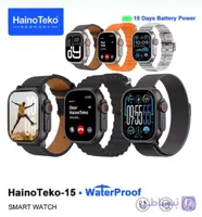 ساعت هوشمند Haino Teko Ultra 2 مدل A2 | صفحه نمایش AMOLED، بدنه فلزی، ضد آب، همراه با ۳ بند (استیل، سیلیکونی، چرمی)