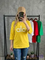 تیشرت لانگ زنانه برند الو آستین بلند خنک و تابستانه کد ۶۵
