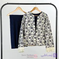 ست کت شلوار و کراپ تاپ مجلسی