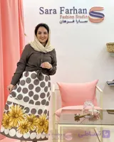 ست شومیز و دامن زنانه؛ شومیز پری‌ایر با دامن وال نخ ترک گل‌دار